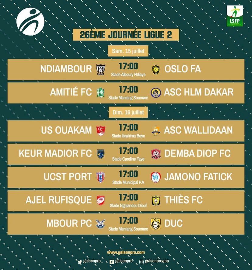 Programme 26e journée