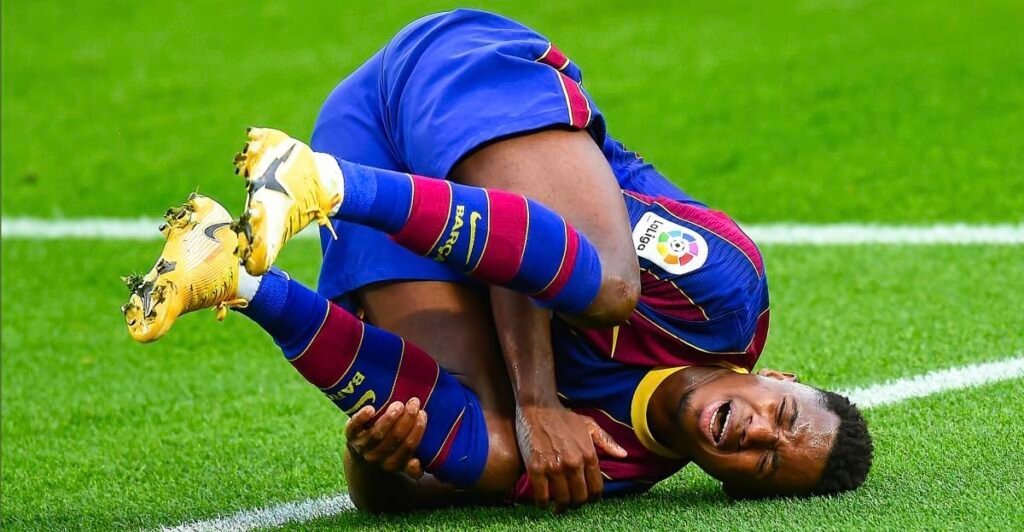 Ansu Fati blessé avec le Barça