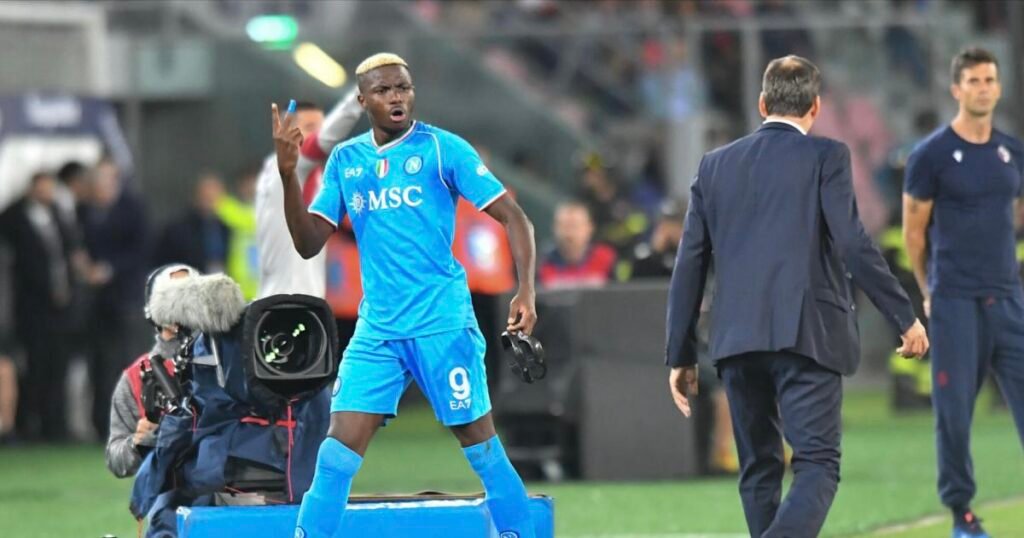 Victor Oshimen très en colère contre Rudi Garcia avec Naples 
