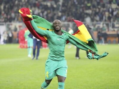 Mamadou Sané vainqueur du CHAN avec le Sénégal