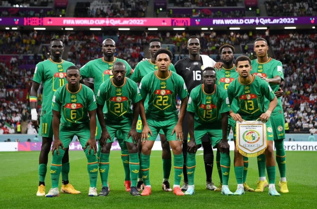 Onze du Sénégal face à l'Angleterre, huitièmes de finale mondial, 4 dèc 2022