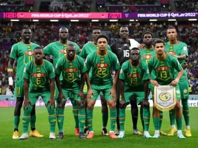 Onze du Sénégal face à l'Angleterre, huitièmes de finale mondial, 4 dèc 2022
