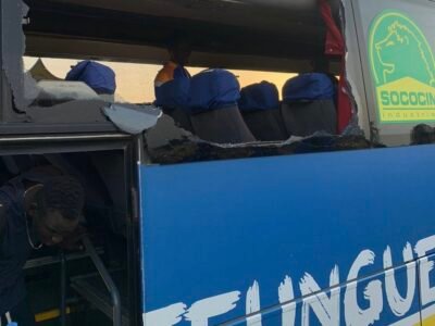 Le bus de Teungueth FC saccagé
