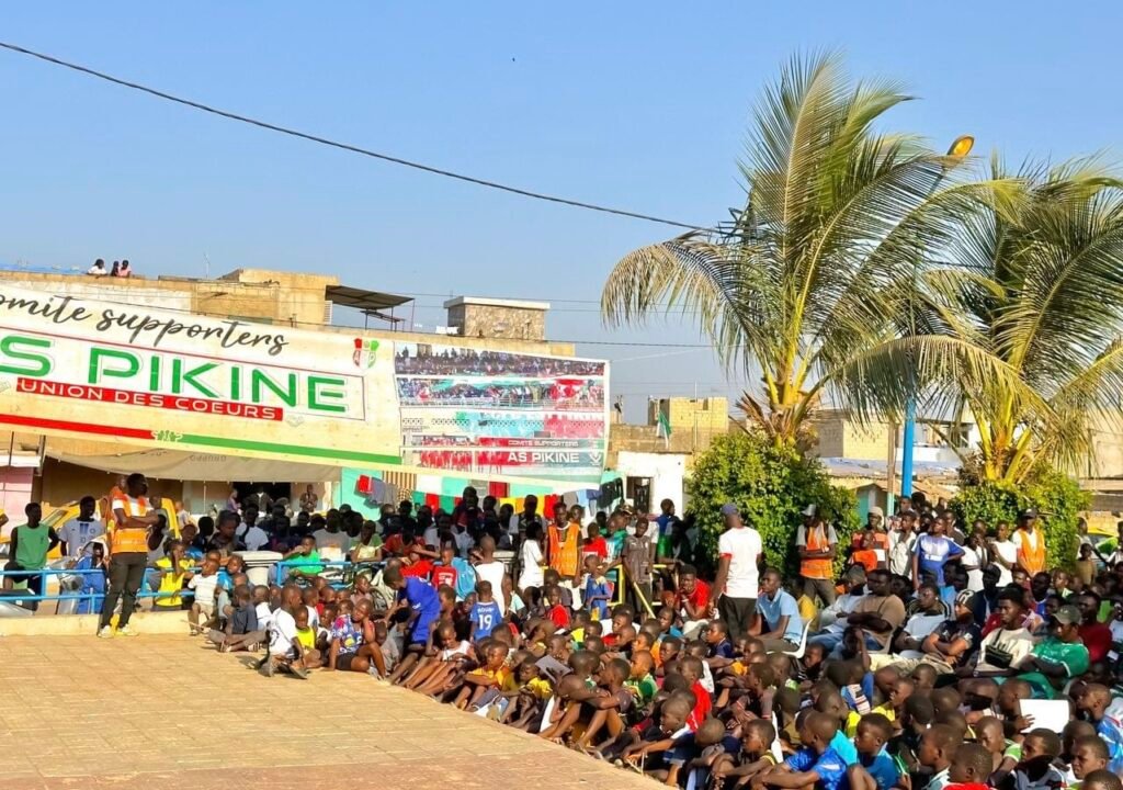 Fan zone de Pikine lors du matchs face au Jaraaf