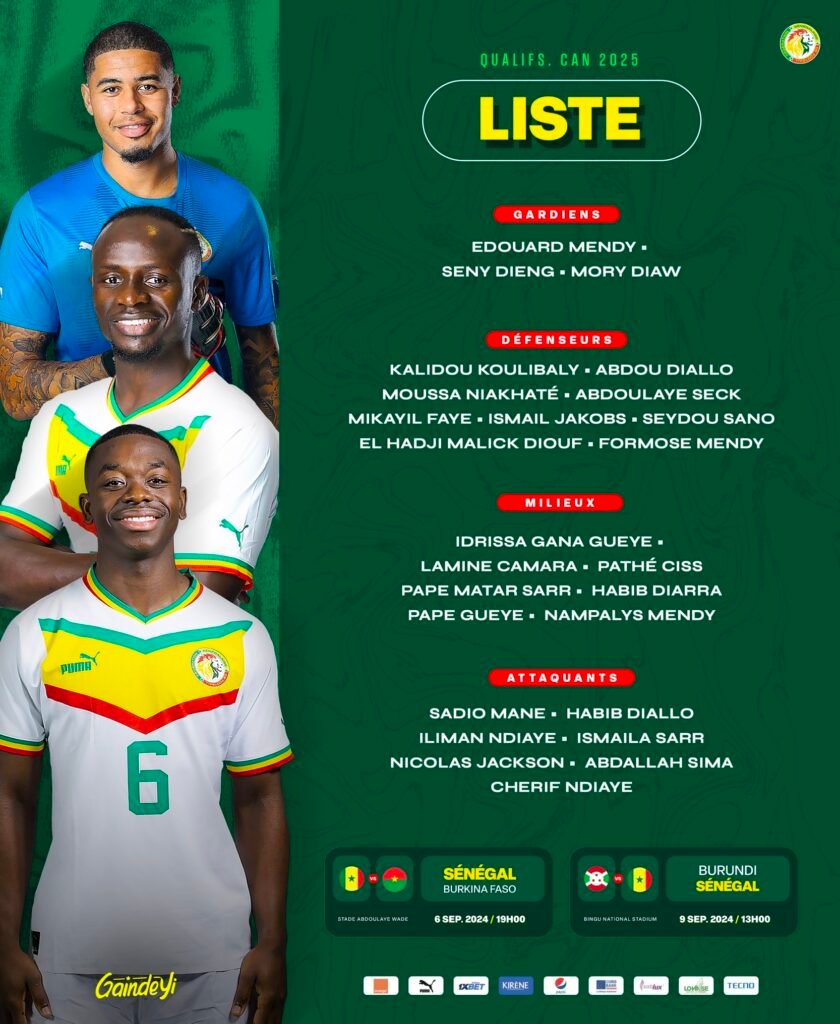 Liste de Aliou Cissé