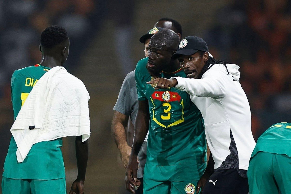 Aliou Cissé et Kalidou Koulibaly